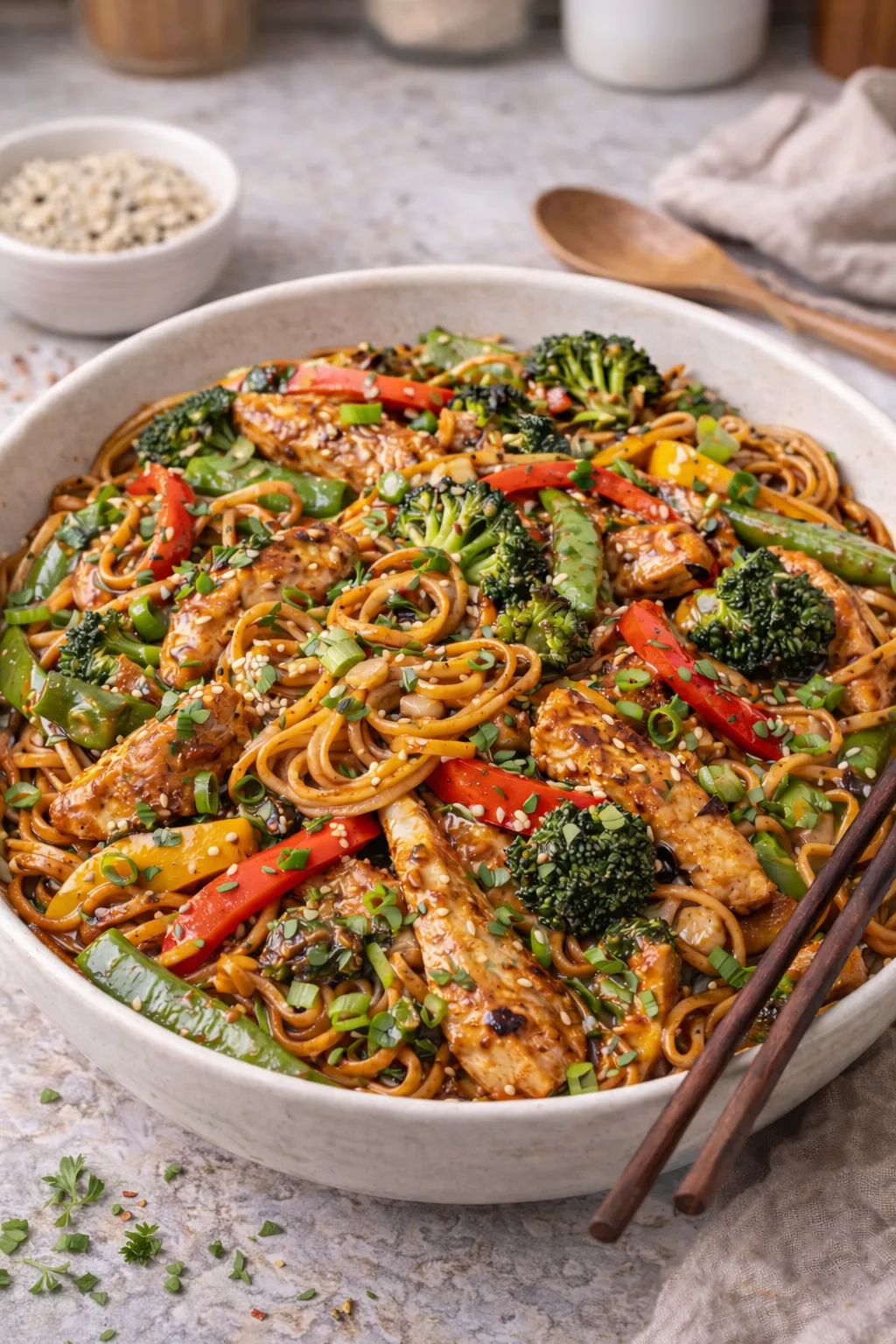 Szechuan Spicy Noodle Stir-Fry